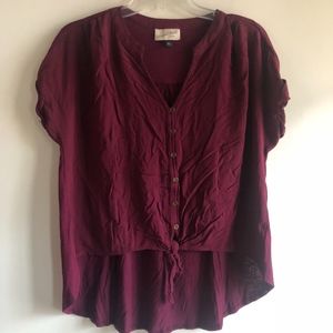 Universal Thread Tops - Universal Thread hi-lo tie top Universal Thread Tops - Universal Thread hi-lo tie top